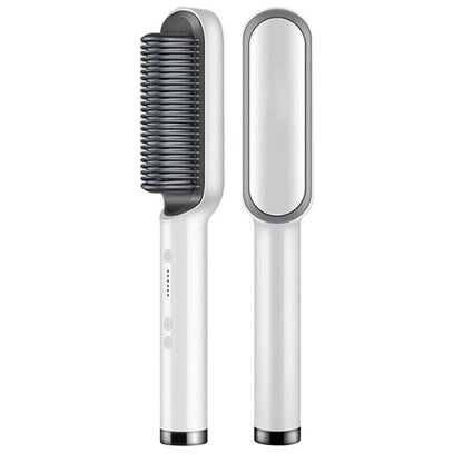 2-in-1 Hair Straightening Brush Glow Theory