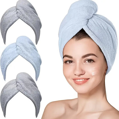 Microfiber Hair Towel Wrap for Curly Hair (1pc) Glow Theory
