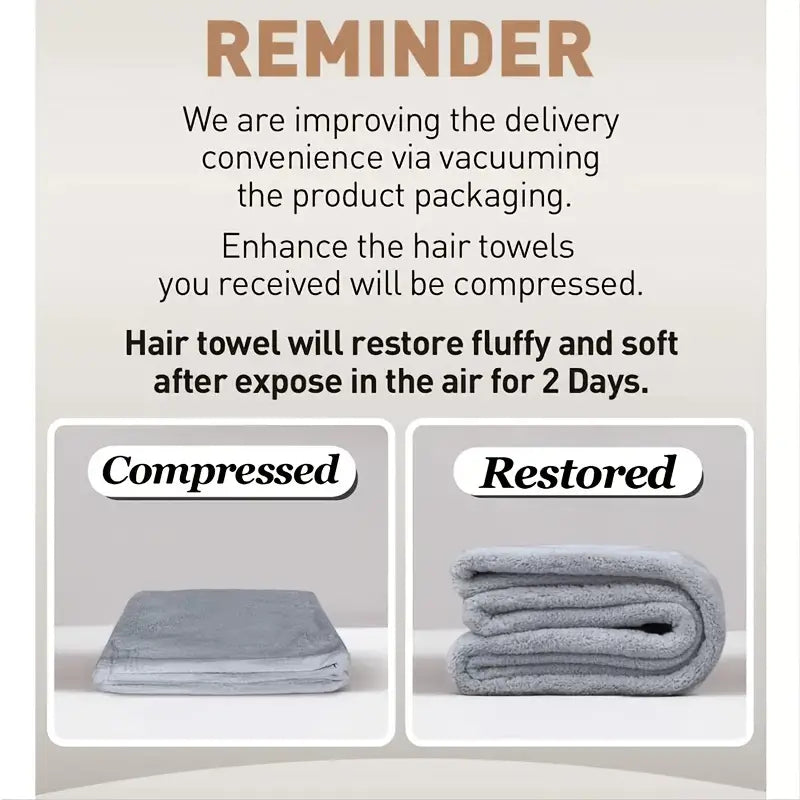 Microfiber Hair Towel Wrap for Curly Hair (1pc) Glow Theory