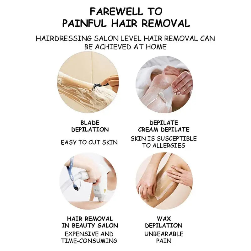 Painless Reusable Hair Remover for Body Care Glow Theory