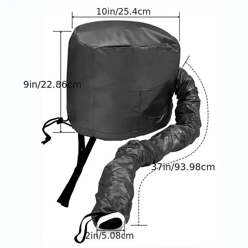 Soft Hooded Hair Dryer Attachment for Curly Hair Care Glow Theory
