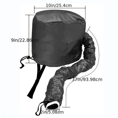 Soft Hooded Hair Dryer Attachment for Curly Hair Care Glow Theory