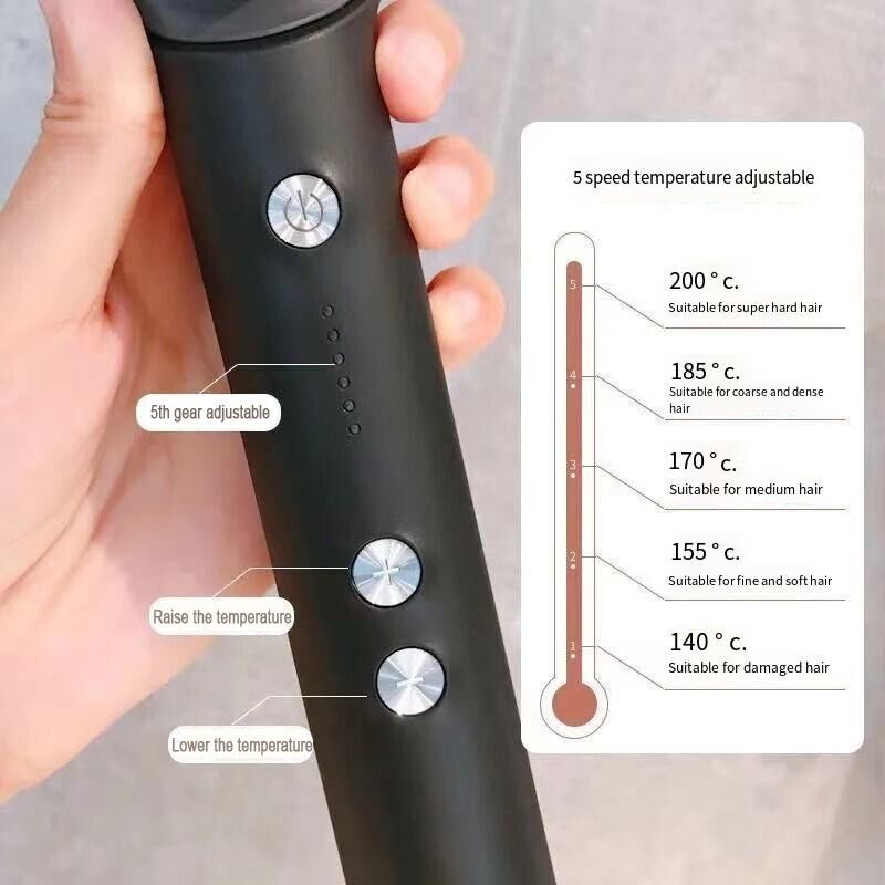 2-in-1 Hair Straightening Brush Glow Theory
