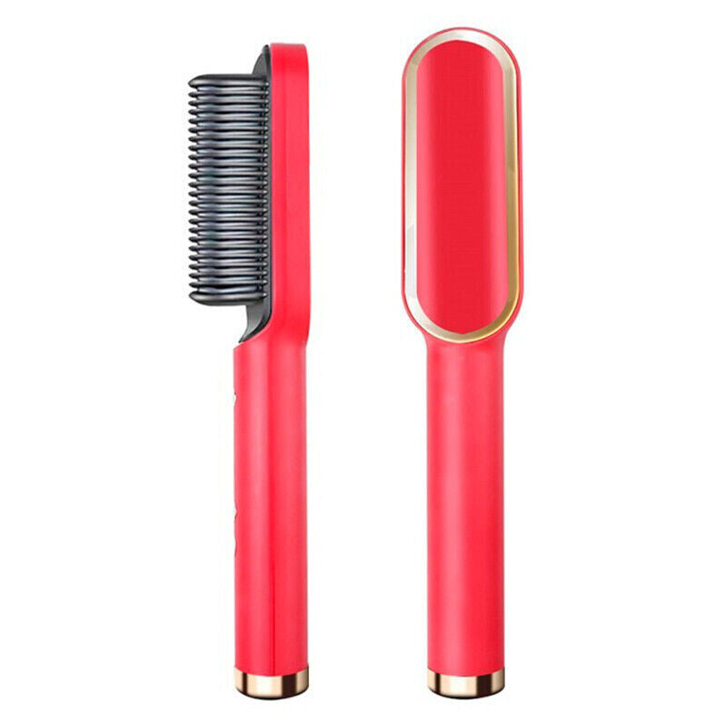 2-in-1 Hair Straightening Brush Glow Theory