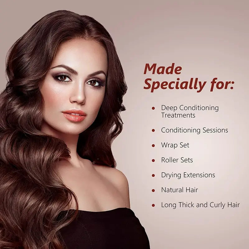 Soft Hooded Hair Dryer Attachment for Curly Hair Care Glow Theory